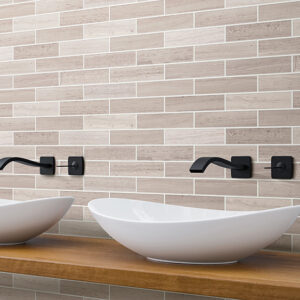 Tiles on bathroom wall | Pierce Carpet Mill Outlet