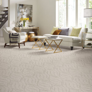 Carpet flooring in modern living room | Pierce Carpet Mill Outlet