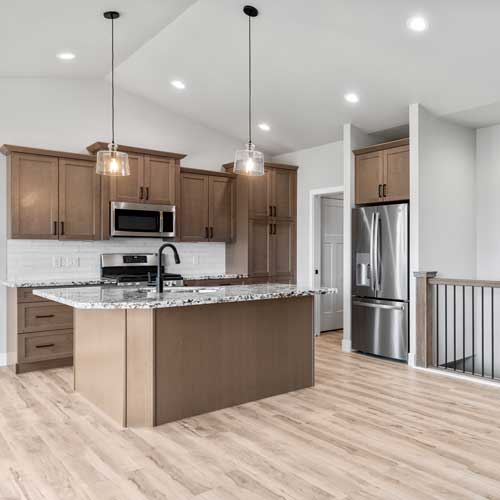 Kitchen hardwood flooring | Pierce Carpet Mill Outlet
