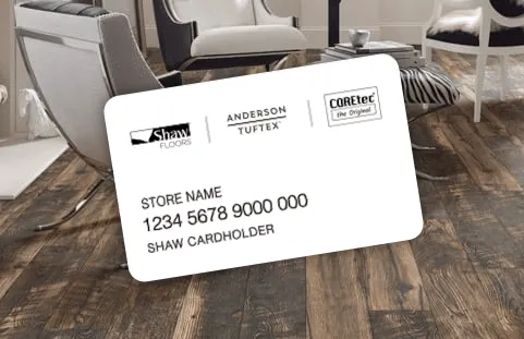 Shaw-Card-Financing Financing card | Pierce Carpet Mill Outlet